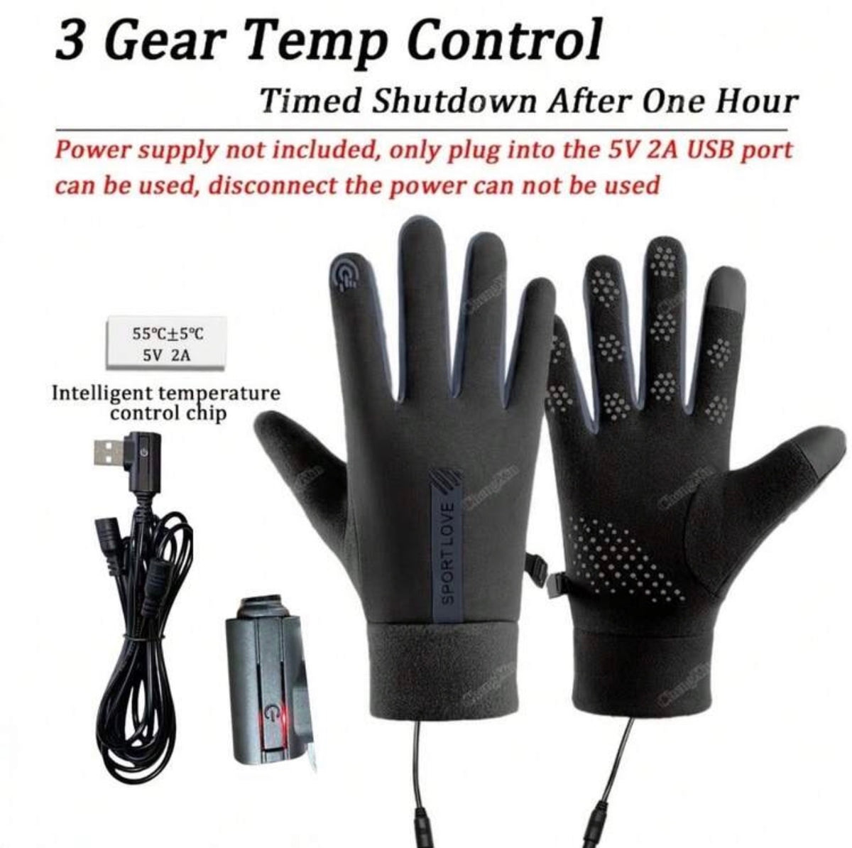 Heated Touch Screen Adventure Gloves™